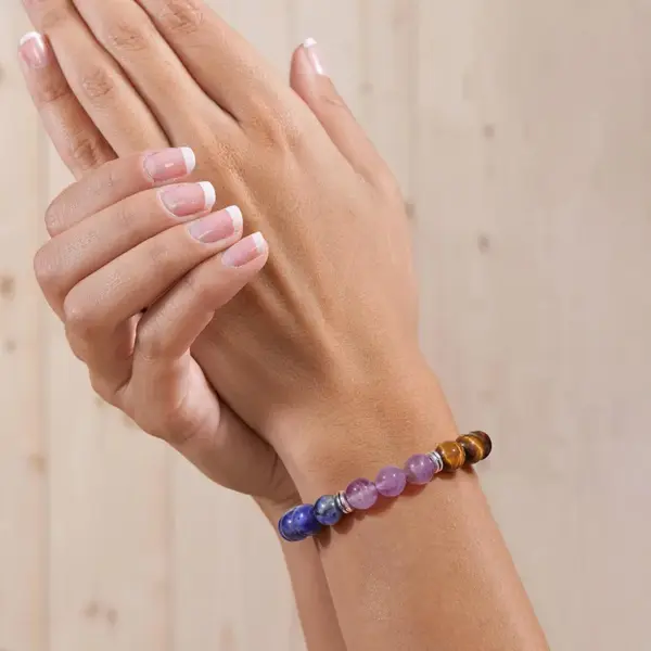 Cute Romantic Round Natural Stone Bracelets In Bulk