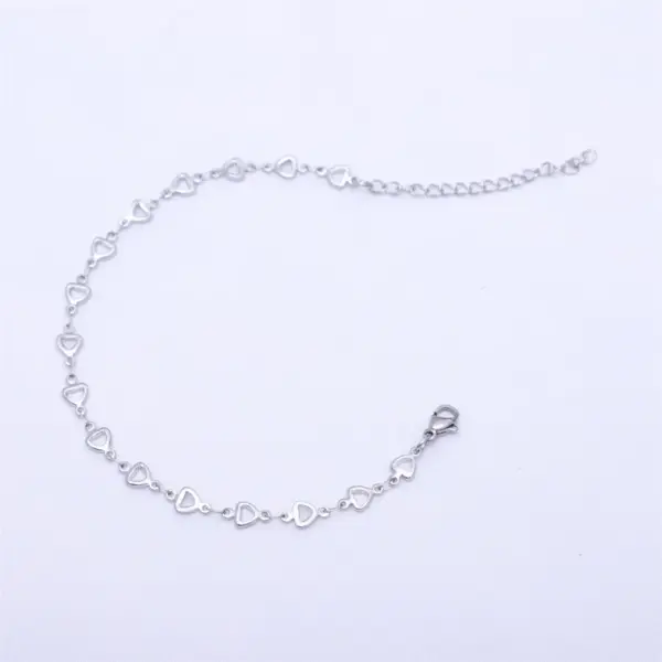 Wholesale 316L Stainless Steel Geometric Waterproof Non Tarnish Surgical Steel IG Style Simple Style Chain Bracelet Chain Necklace Anklet For Unisex