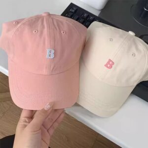 Wholesale Hat new spring and summer letter B baseball cap female Korean casual student fashion all-match fashion brand beige peaked cap