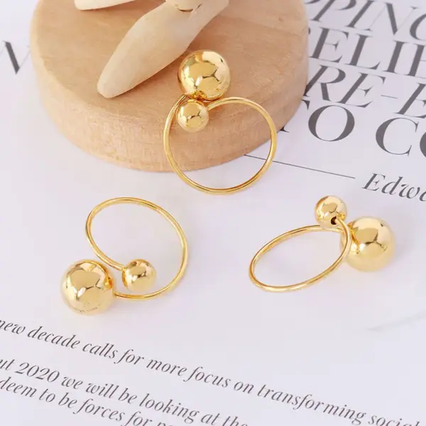 oly-9789085e1c3a499704aa3507a7ae3a91 Wholesale Jewelry Fashion Geometric 304 Stainless Steel 18K Gold Plated Plating