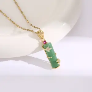 8139-Golden Green Bamboo Joint