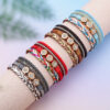 Wholesale Pu Leather Braided Bracelet