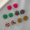 Wholesale Small Seed Bead Earrings Simple Ball Geometric Earrings
