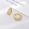 Wholesale PVD Coated Real Gold Plated Geometric 304 Stainless Steel Simple Style Waterproof Non Tarnish Earrings