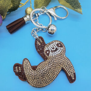 oly-97a63e09ce93861d2bbed96ba1f23f34 Wholesale Cartoon sloth diamond studded keychain