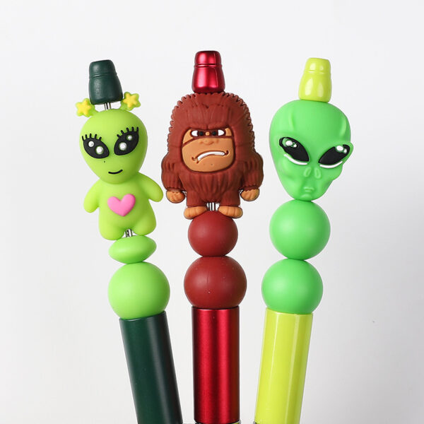 Wholesale Bigfoot 3D silicone beads DIY beaded pen