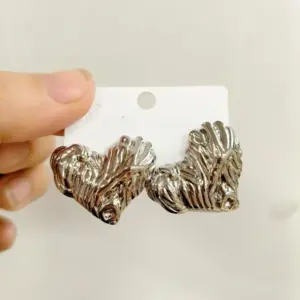 Steel Color Earrings 049 / 18k