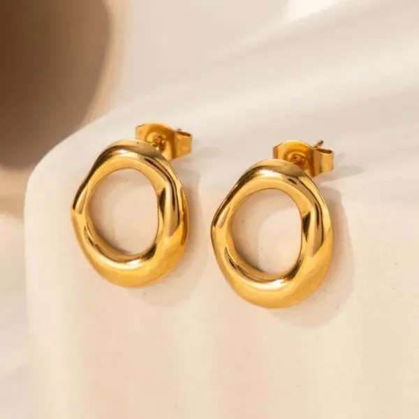 Wholesale Vintage Style Flower Flowers 304 Stainless Steel Ear Studs