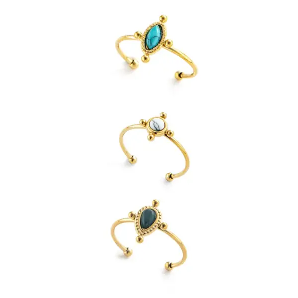 Wholesale PVD Coated 14K Gold Real Gold Plated Geometric 304 Stainless Steel Fashion Waterproof Non Tarnish Earrings