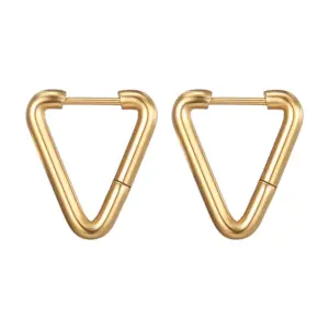N Triangle Ear Clip Gold One