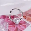 Wholesale Seamless Stainless Steel Butterfly Nose Ring Snake Dancer Earrings Love Design Zircon Inlaid Unisex Piercing Nose Pin