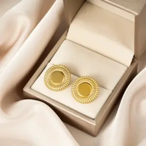 E1377-A (Gold Stud Earrings Pairs)