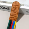 Wholesale Web leather colorful ribbon bookmark