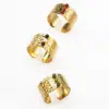 Wholesale Fashion Geometric Titanium Steel Plating No Inlaid