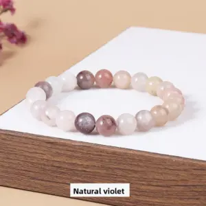 Natural Violet Bracelet / Diameter 6.1-6.8mm (about 30-32 Pieces)