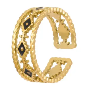 44 18K real gold X496