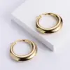 Simple Style Geometric Plating Stainless Steel No Inlaid 18K Gold Plated Earrings