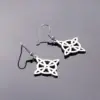 Stainless Steel Iron Symbol Simple Style Hollow Out Silver Ear Hook