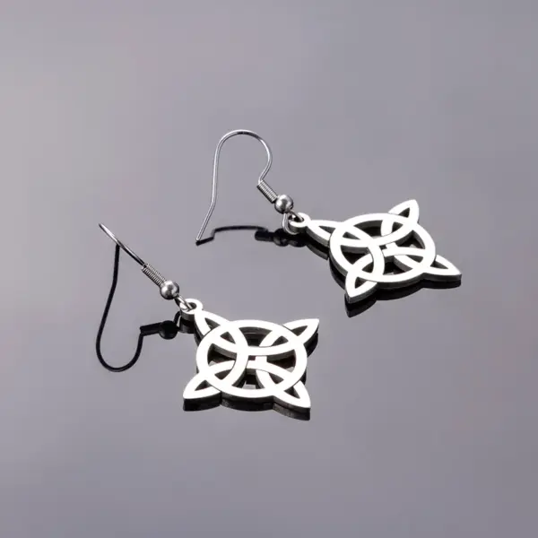 Stainless Steel Iron Symbol Simple Style Hollow Out Silver Ear Hook