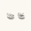 Wholesale Simple Style Croissant Plating 304 Stainless Steel Ear Studs