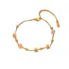 Wholesale PVD Coated Real Gold Plated Solid Color Stainless Steel Simple Style Waterproof Non Tarnish Bracelets