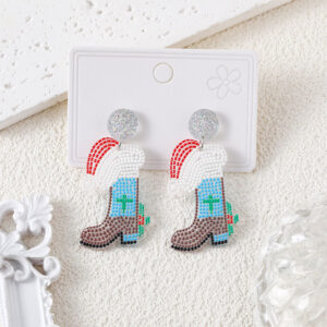 S3729-10 blue Christmas boots