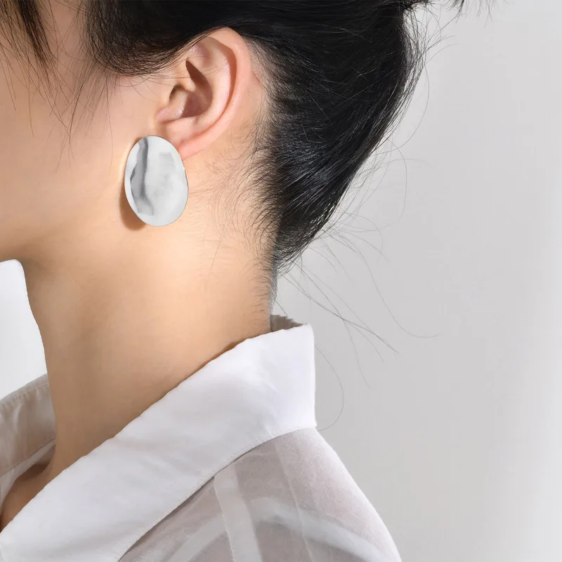 Wholesale 1 Pair Geometric Plating 201 Stainless Steel Stainless Steel Earrings