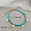 Wholesale Elegant Geometric 304 Stainless Steel Labradorite Gold Plated Natural Stone Stainless Steel Bracelets In Bulk