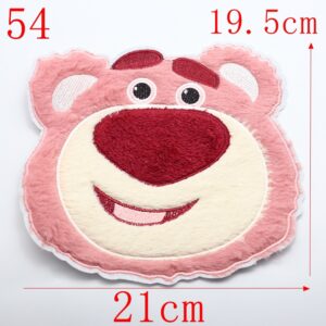 54 Medium Pink Bear Head
