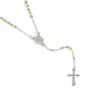 Wholesale 304 Stainless Steel Gold Plated Vacuum Electroplating (In Furnace) Gold Steel Color Cross Heart Shape Religious Simple Style Women's Necklace