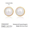 Wholesale Elegant Pearl Necklace And Earring Set For Women Stainless Steel Non-Fading Luxury Jewelry Accessories Suitable For All Seasons