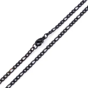 Wholesale PVD Coated 18K Gold Plated Geometric Titanium Steel Fashion Waterproof Non Tarnish Necklace