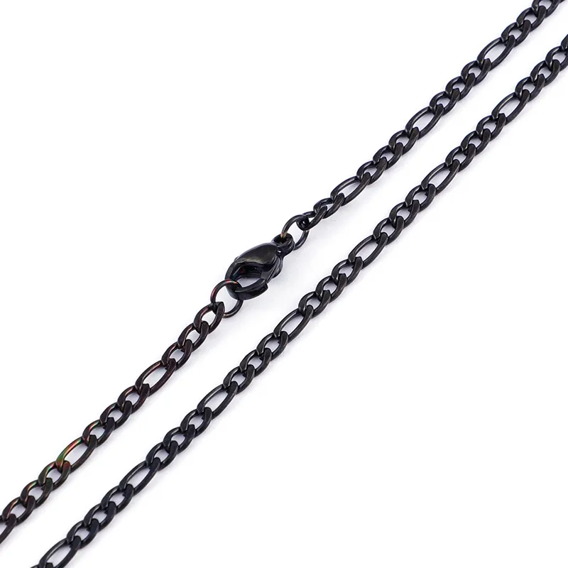 Wholesale PVD Coated 18K Gold Plated Geometric Titanium Steel Fashion Waterproof Non Tarnish Necklace