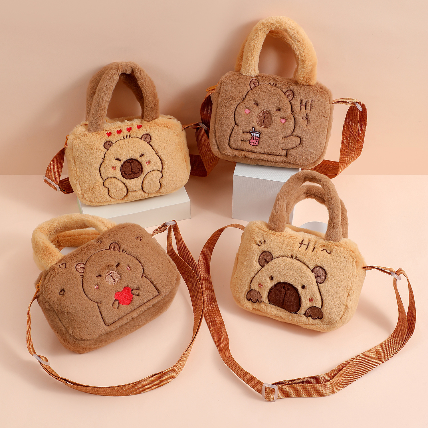 Wholesale Kapibala Capybara Shoulder Bag Cartoon Cute Chilen Crossbody Handbag