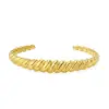 PVD Coated Real Gold Plated Solid Color 304 Stainless Steel Fashion Waterproof Non Tarnish 304 Stainless Steel Bracelets