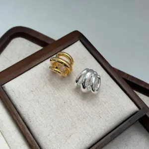 Wholesale 1 Piece Simple Style C Shape Plating Copper Ear Clips