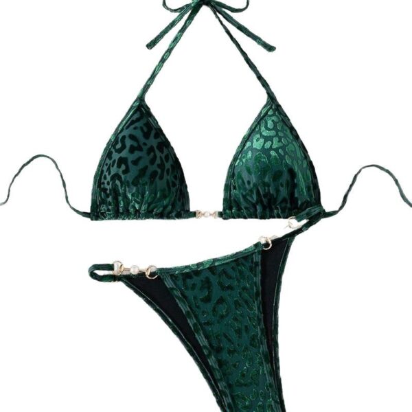 Wholesale Split Bikini Swimsuit Independent Station Lace-Sexy Printed Beach Bikini for Women