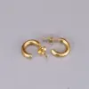 PVD Coated Real Gold Plated 18K Gold Heart 304 Stainless Steel Titanium Steel Fashion Waterproof Non Tarnish Earrings