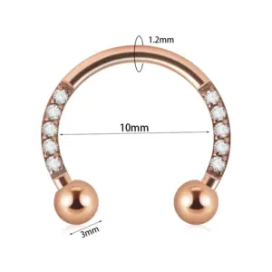 Rose Gold / 1.2x10x3x3mm