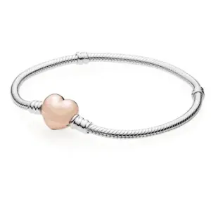Peach Heart Rose Gold Head Chain / 17cm