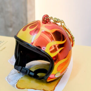 6.5cm extra large colorful red flame hanging gold lobster clasp / With lobster clasp