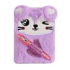 Wholesale Cartoon Animal Series Small Notebook Cute Plush with Pen