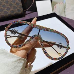 Gold framed blue and yellow tablets