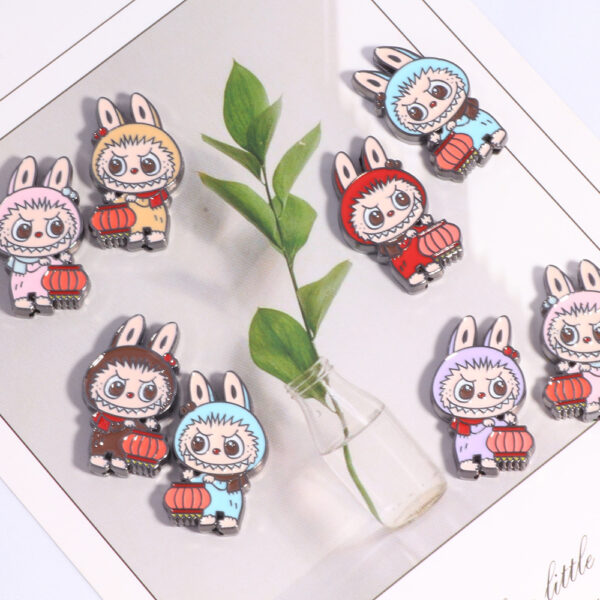 Wholesale New DIY straight hole beads cute cartoon lantern cloth cloth decoration mobile phone chain key chain bag chain accessories