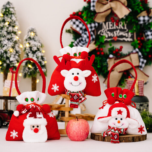 Wholesale Christmas apple bag tote bag decoration supplies