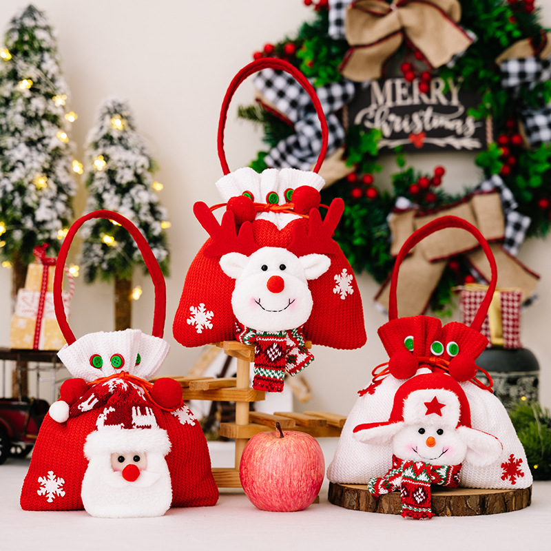 Wholesale Christmas apple bag tote bag decoration splies