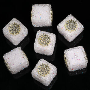 Flowers - White / 17mm