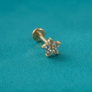 #4 Gold / Rod Thickness * Rod Length 1.2x8mm