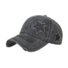 Wholesale Spring and Summer New Washed Five-pointed Star Ponytail Baseball Cap Cap Sun Hat Sun Hat B812