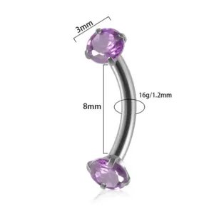 Pale pinkish purple / 1.2*8*3